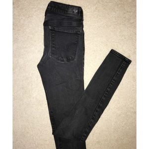 American Eagle Black Hi-Rise Jeggings